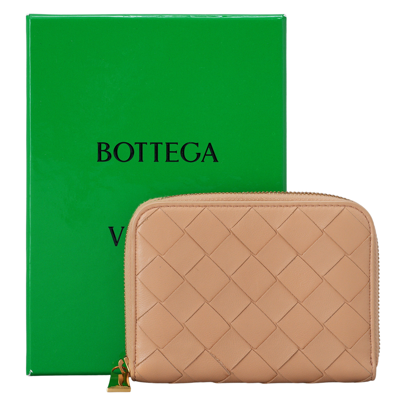 BOTTEGA VENETA(USED)보테가베네타 인트레치아토 지퍼 반지갑